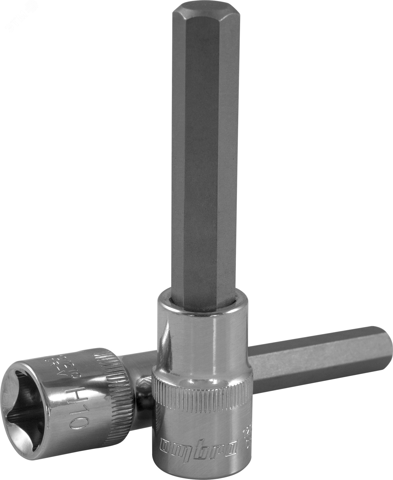 Изображение товара Насадка торцевая 1/2''DR с вставкой-битой шестигранной, Н8, 100 мм (шт)