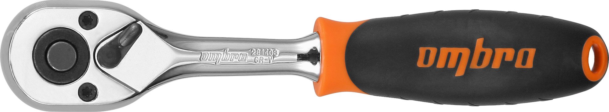 Изображение товара Рукоятка трещоточная 1/4''DR 48 зубцов 140 мм Ombra