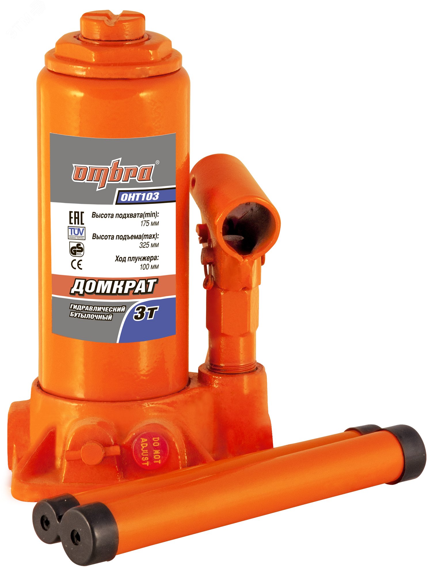 Изображение товара Гидравлический профессиональный домкрат на 3 тонны 180-350 мм