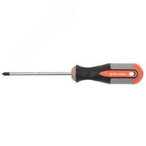 Изображение товара Отвертка стержневая крестовая ROUND GRIP, PH1x100 мм (шт)