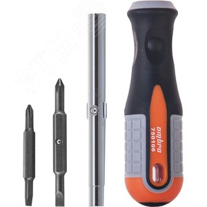 Изображение товара Отвертка стержневая 6 в 1 ROUND GRIP 1/4'',5/16''DR, SL5,6, PH1,2 (шт)