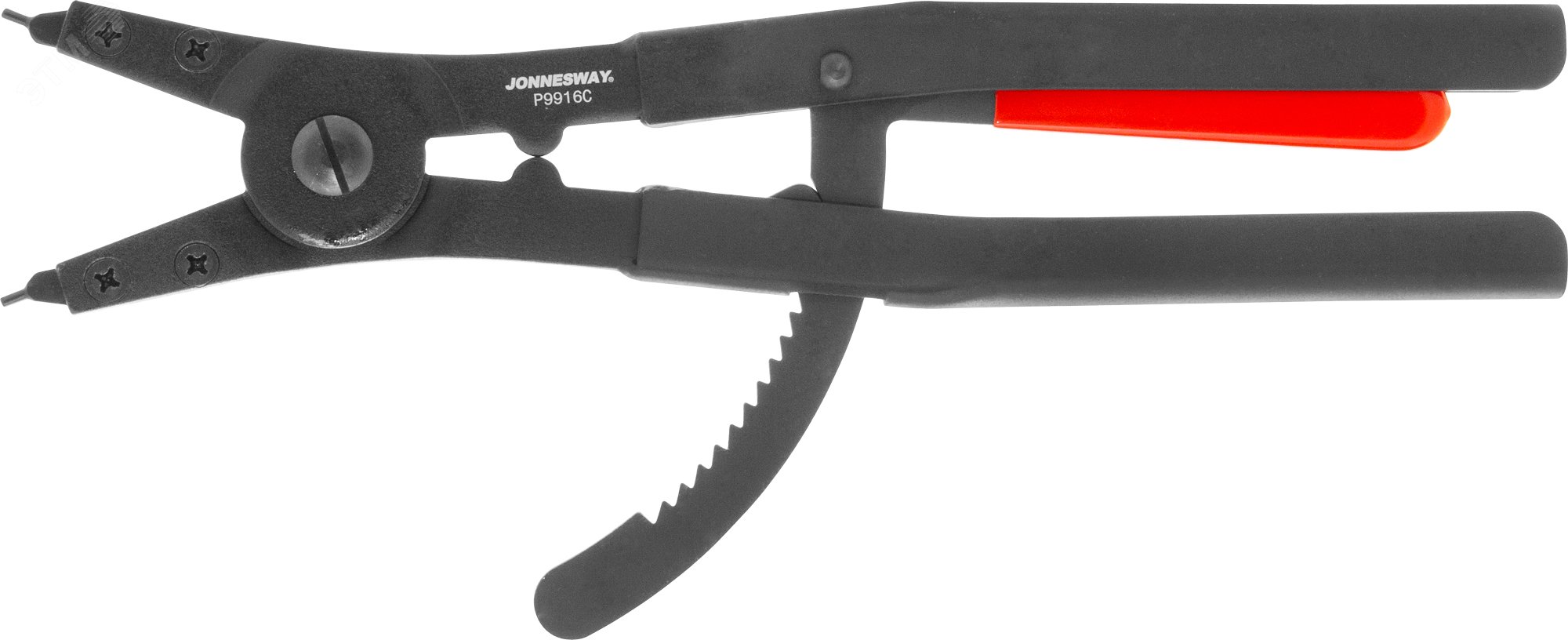 Изображение товара Щипцы прямые с фиксатором для стопорных колец, разжим, 85-170 мм, 3.5-4.0 мм, 400 мм (шт)