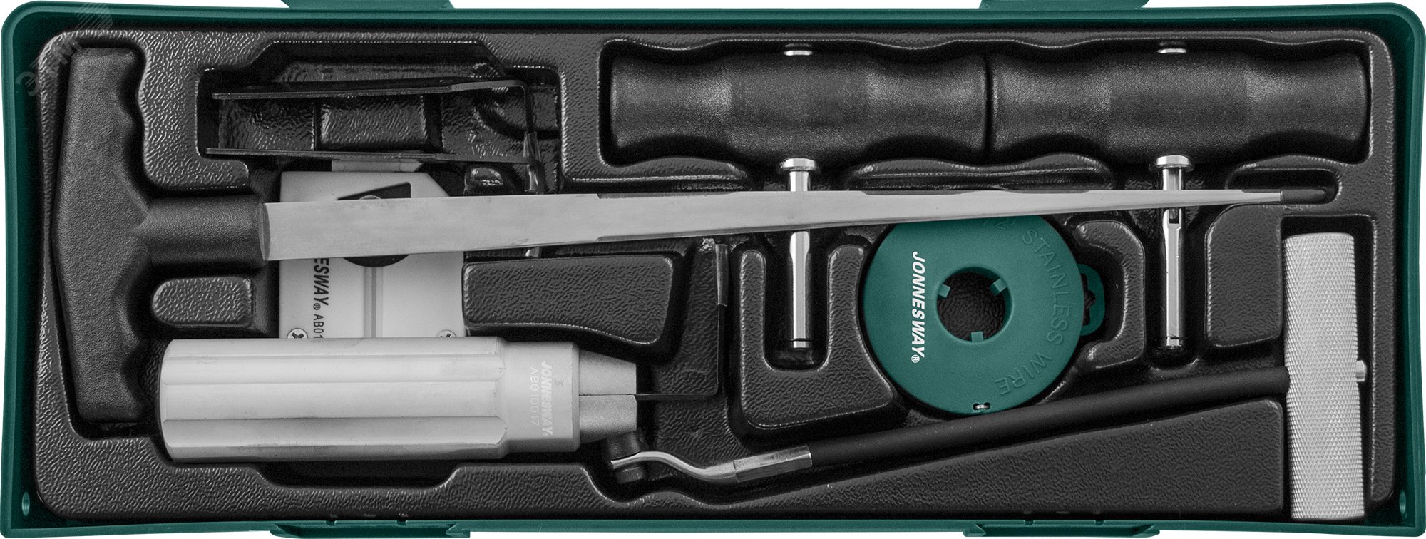 Изображение товара Комплект для демонтажа лобовых стекол Jonnesway набор инструментов для авто