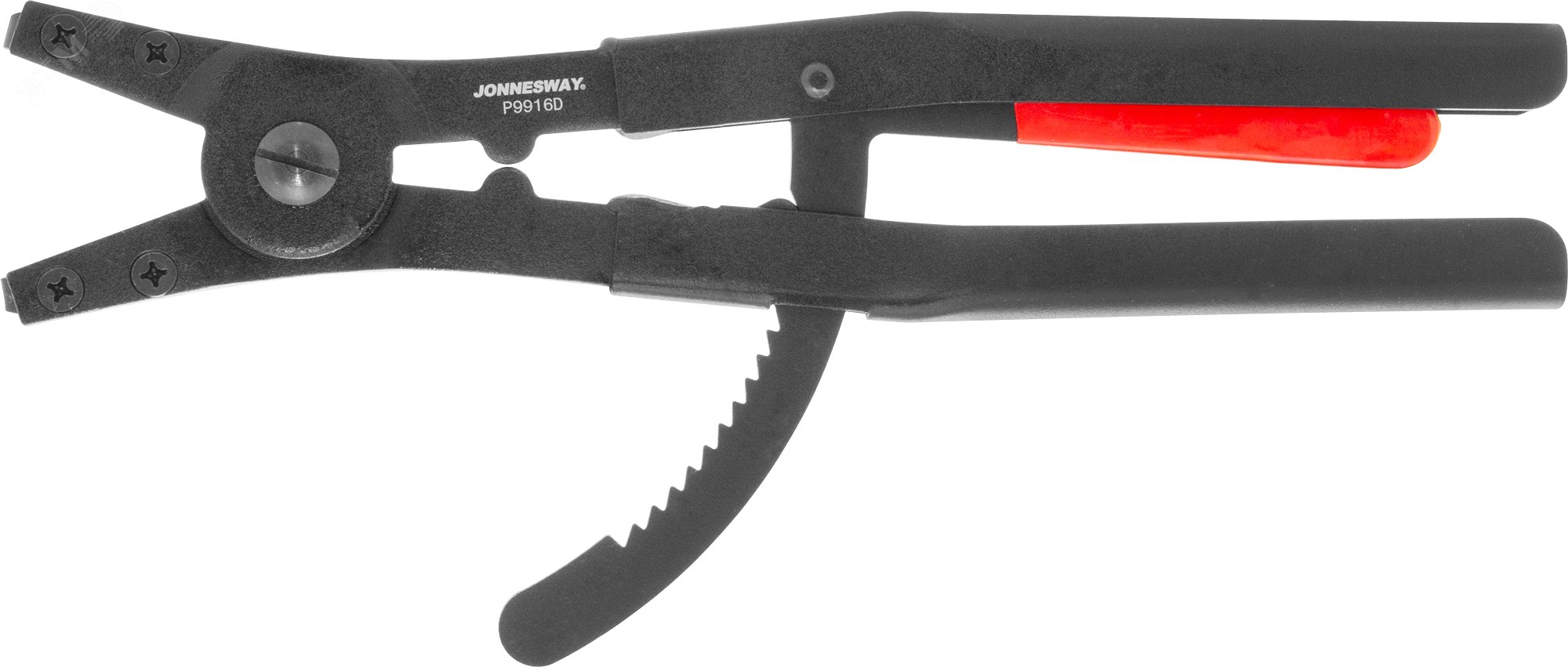 Изображение товара Щипцы загнутые 90° с фиксатором для стопорных колец, разжим, 85-170 мм, 3.5-4.0 мм, 400 мм (шт)