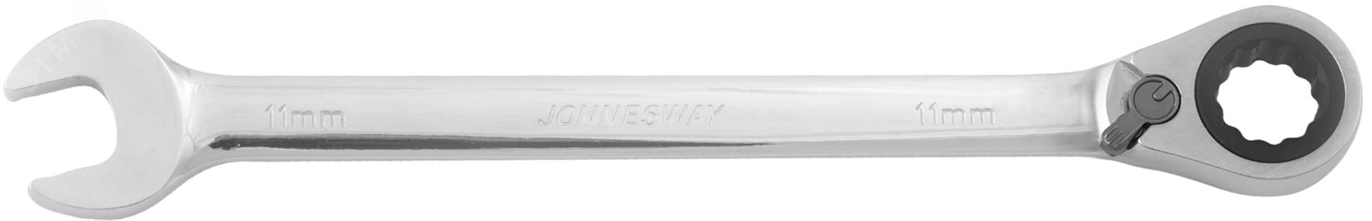 Изображение товара Гаечный комбинированный трещоточный ключ 11 мм с реверсом Jonnesway