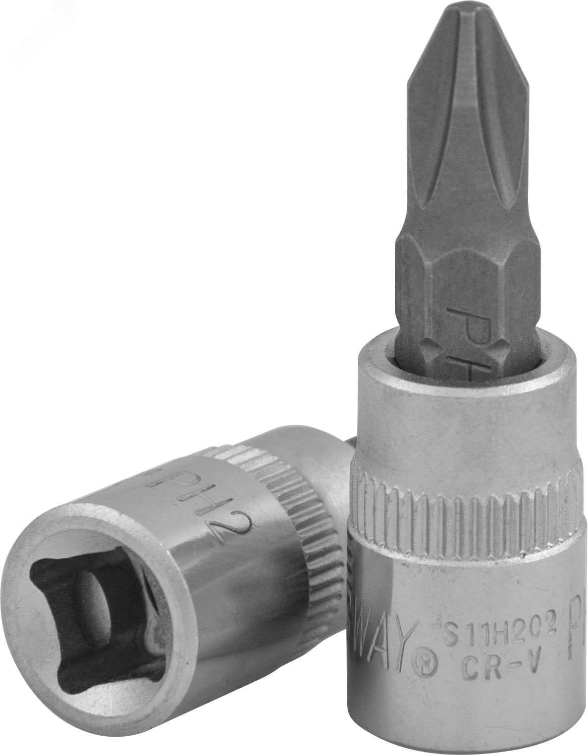 Изображение товара Насадка торцевая 1/4''DR с вставкой-битой крестовой, РН2, 37 мм (шт)