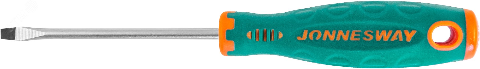 Изображение товара Отвертка стержневая шлицевая ANTI-SLIP GRIP SL4.0х80 мм Jonnesway