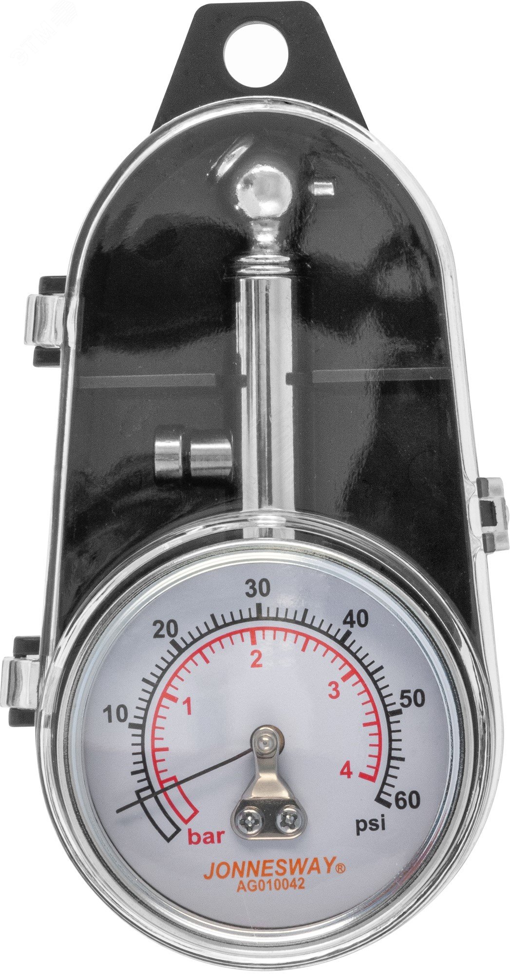 Изображение товара Манометр для контроля давления шин с резьбой 1/4 и шлангом 40 см