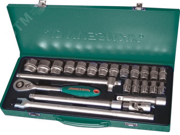 Изображение товара Набор торцевых головок 1/2''DR 10-32 мм 24 шт Jonnesway
