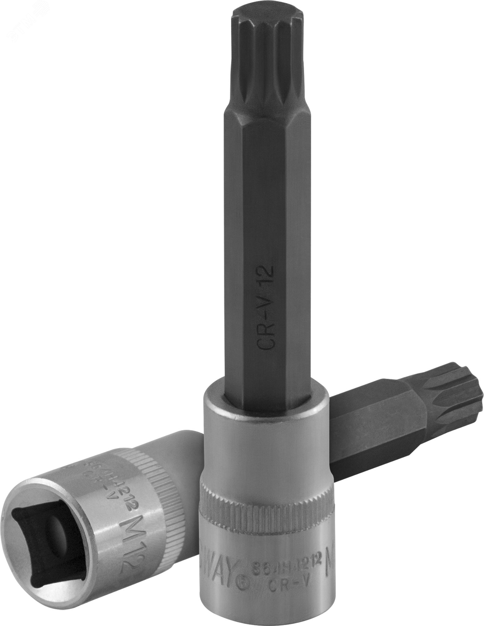 Изображение товара Торцевая насадка 1/2''DR с вставкой-битой SPLINE, M12, 100 мм (шт)