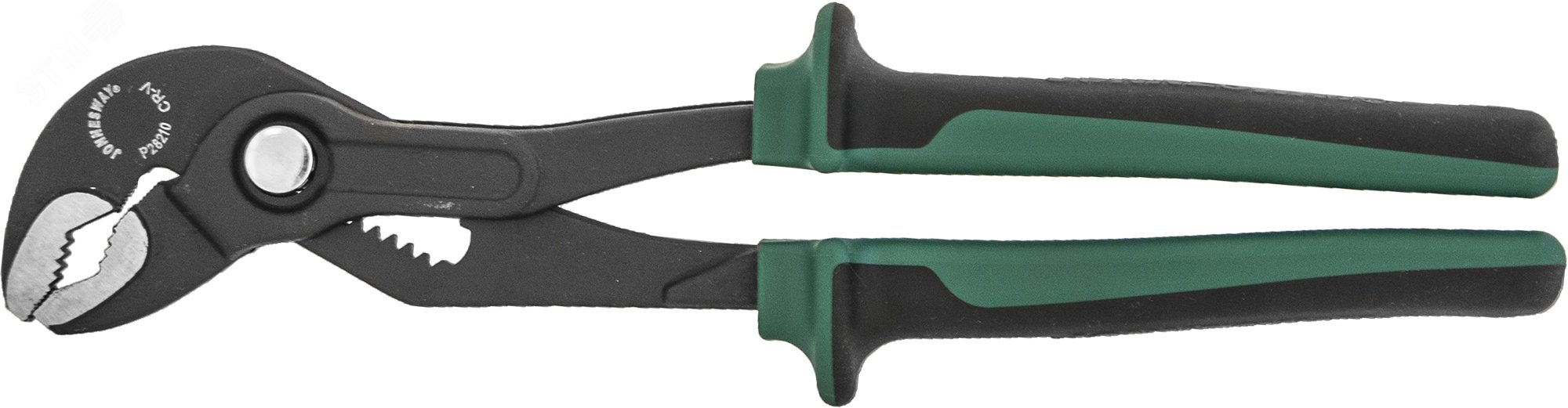 Изображение товара Клещи переставные с реечной регулировкой, коробчатым захватом и двухкомпонентными рукоятками, 250 мм, 0-36 мм (шт)