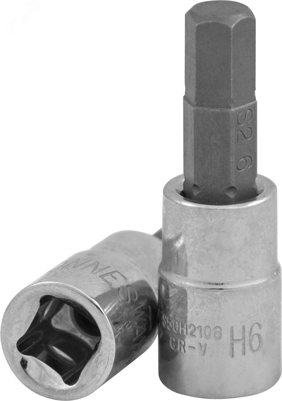 Изображение товара Насадка торцевая 1/2''DR с вставкой-битой, H6, 55 мм (шт)