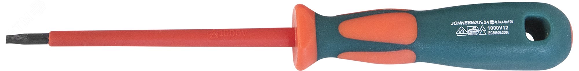 Изображение товара Стержневая диэлектрическая отвертка Jonnesway SL4х100 мм