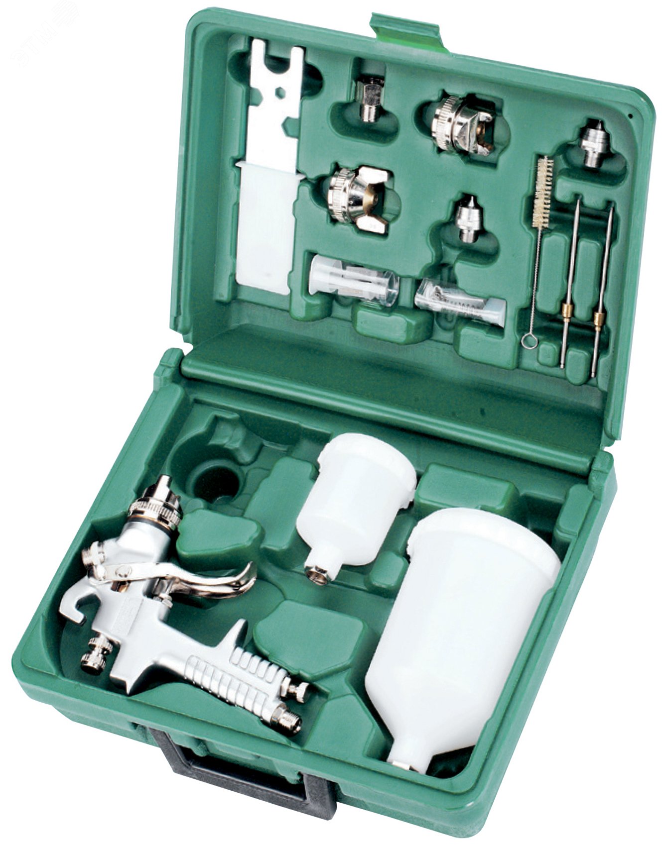 Изображение товара Набор пистолет покрасочный ''Краскопульт'' JA-6111 с аксессуарами, 15 предметов (шт)