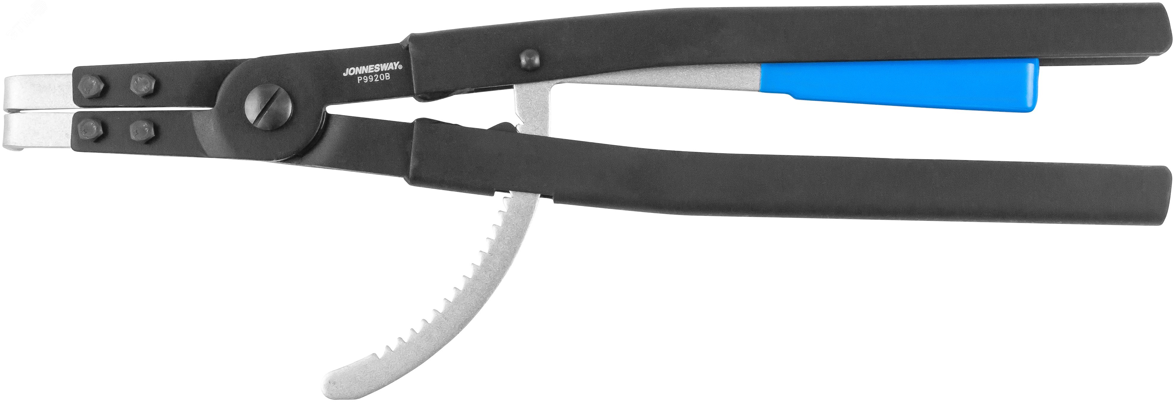 Изображение товара Щипцы загнутые 90° с фиксатором для стопорных колец, сжим, 165-300 мм, 4.5-5.5 мм, 500 мм (шт)