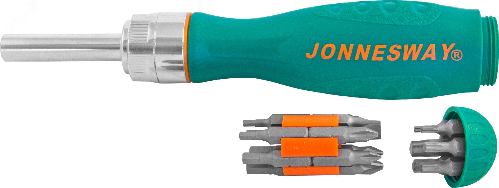 Изображение товара Рукоятка отверточная трещоточная с битами 19 предметов набор инструмента