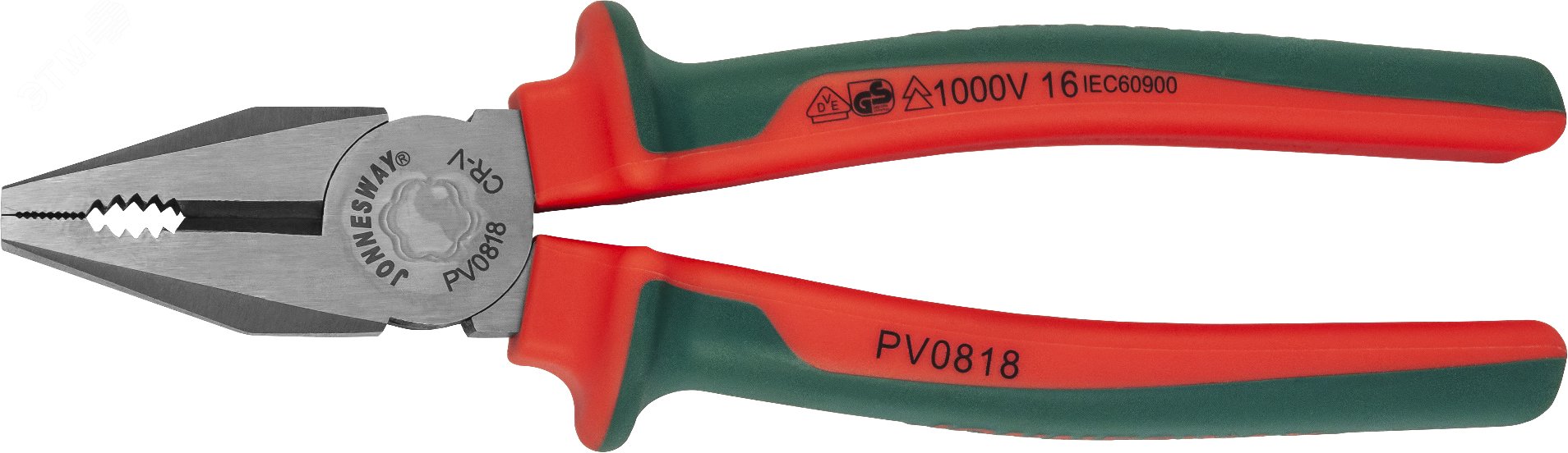 Изображение товара Пассатижи диэлектрические 200 мм с изолирующими рукоятками