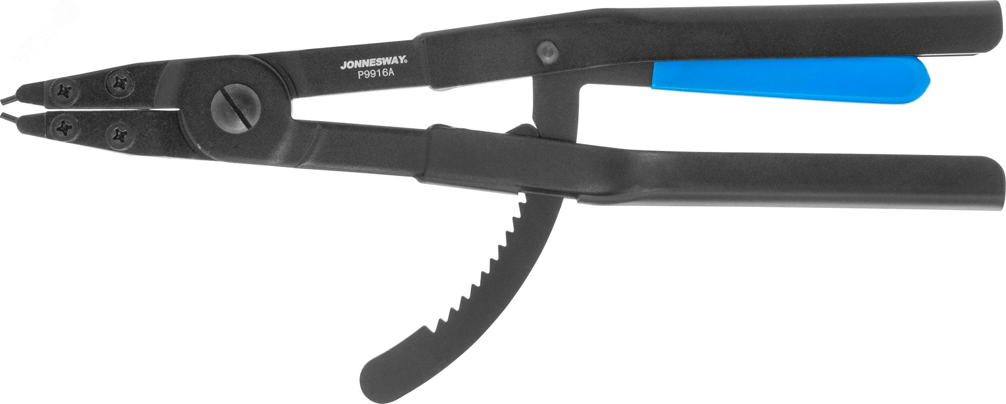 Изображение товара Щипцы прямые с фиксатором для стопорных колец, сжим, 85-170 мм, 4.5-5.5 мм, 400 мм (шт)