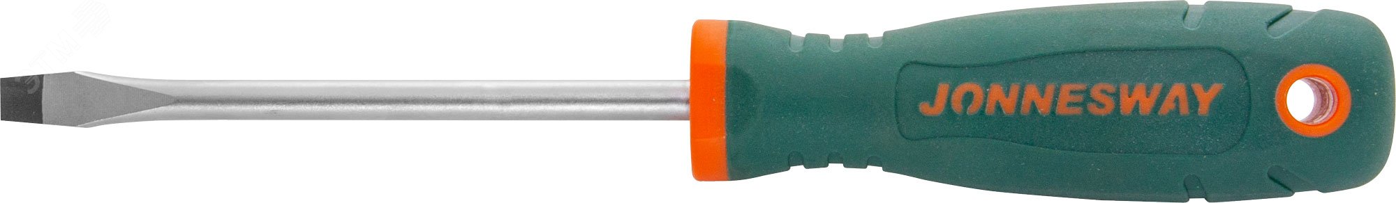 Изображение товара Отвертка стержневая шлицевая ANTI-SLIP GRIP 6.5x100 мм Jonnesway