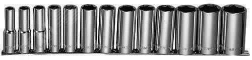 Изображение товара Набор головок торцевых глубоких MAXI-DRIVE 1/2''DR на держателе, 11-32 мм, 13 предметов (шт)