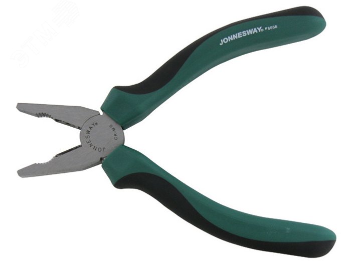 Изображение товара Пассатижи улучшенные 180 мм с двухкомпонентными рукоятками Jonnesway P8007