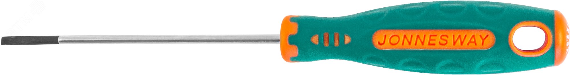 Изображение товара Отвертка шлицевая ANTI-SLIP GRIP SL2.5х75 мм Jonnesway