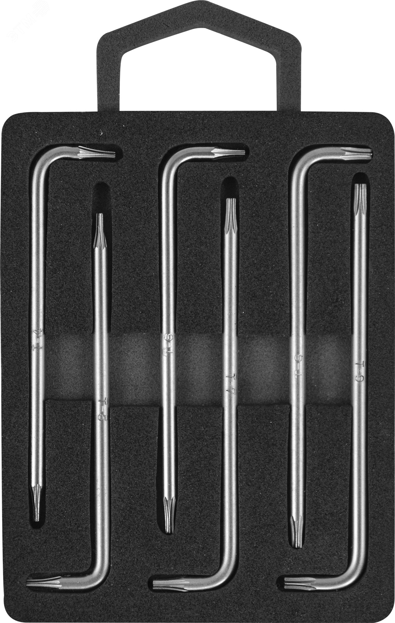 Изображение товара Набор ключей торцевых TORX® с центрированным штифтом Т4-9, 6 предметов (шт)