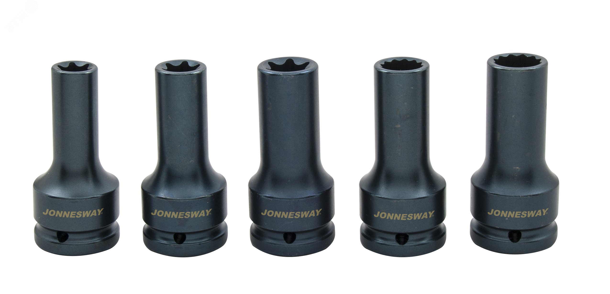 Изображение товара Набор торцевых головок 3/4''DR E18 / E20 / E24 / 17 мм/19 мм 12-гр. Для болтов ГБЦ MAN (шт)