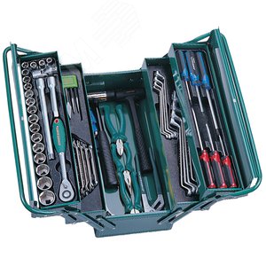 Изображение товара Набор инструмента универсальный 1/2''DR в ящике, 66 предметов (шт)