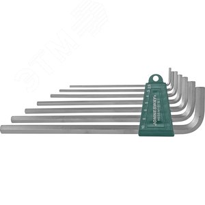 Изображение товара Комплект угловых шестиграников EXTRA LONG 2,5-10мм, 7 предметов S2 материал (шт)