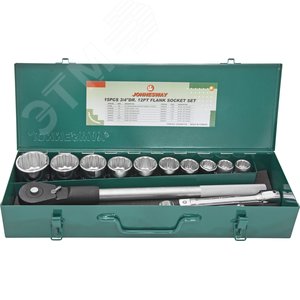 Изображение товара Набор головок торцевых дюймовых 3/4''DR, SAE 7/8''--2'', 15 предметов (шт)