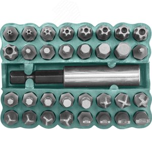 Изображение товара Набор вставок-бит 1/4''DR, 33 предмета (шт)
