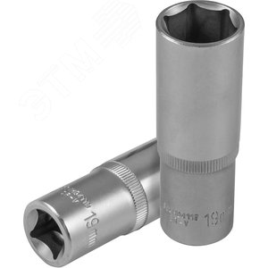 Изображение товара Головка торцевая глубокая 1/2''DR, 19 мм (шт)