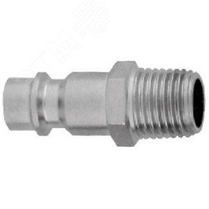 Изображение товара Штуцер БРС европейского типа с наружней резьбовой частью BSPT 3/8'' (шт)
