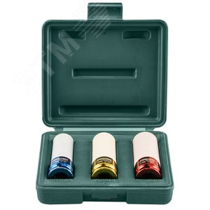 Изображение товара Набор головок торцевых ударных глубоких 1/2''DR для лекгосплавных колесных дисков, 17,19,21 мм, 3 предмета (шт)