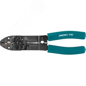 Изображение товара Клещи многофункциональные для снятия изоляции и обжима наконечников, 220 мм (шт)