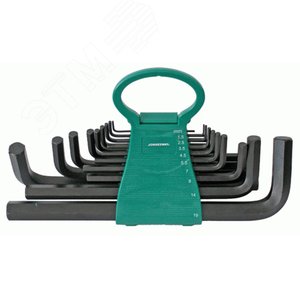 Изображение товара Комплект угловых шестигранников коротких 1,5-19мм, 18 предметов (компл)