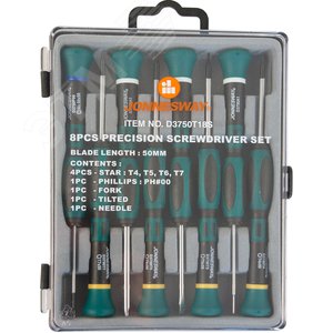 Изображение товара Набор отверток для точной механики TORX®, 50 мм, 8 предметов (шт)