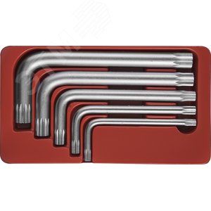 Изображение товара Набор ключей торцевых SPLINE М5-М12, 5 предметов (шт)