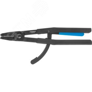 Изображение товара Щипцы загнутые 90° с фиксатором для стопорных колец, сжим, 85-170 мм, 3.5-4.0 мм, 400 мм (шт)