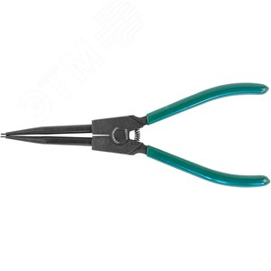 Изображение товара Щипцы прямые для стопорных колец удлиненные с ПВХ рукоятками, разжим, 215 мм, 10-32 мм (шт)