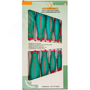 Изображение товара Набор отверток стержневых TORX® ANTI-SLIP GRIP, 9 предметов (шт)