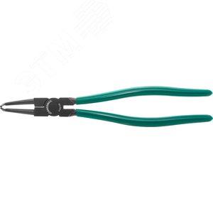 Изображение товара Щипцы изогнутые для стопорных колец удлиненные с ПВХ рукоятками, сжим, 85-165 мм, 3.5-4.0 мм, 310 мм (шт)