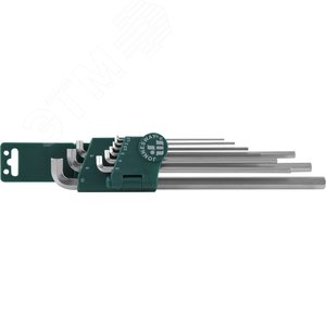 Изображение товара Набор ключей торцевых шестигранных для труднодоступных мест, 9 предметов (шт)