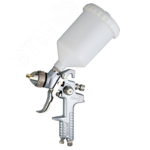 Изображение товара Пистолет покрасочный ''Краскопульт'' системы HVLP, бачок верхний нейлоновый 0.6 л, дюза 1.4 мм (шт)