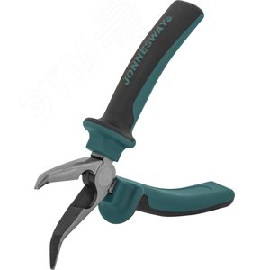 Изображение товара Длинногубцы изогнутые 45 с двухкомпонентными рукоятками, 160 мм (шт)