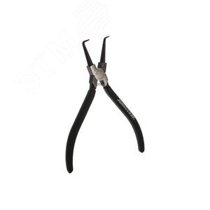 Изображение товара Щипцы загнутые 90° для стопорных колец с ПВХ рукоятками, сжим, 180 мм, 12-65 мм (шт)