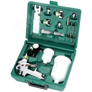 Изображение товара Набор пистолет покрасочный ''Краскопульт'' JA-HVLP-1080G с аксессуарами, 16 предметов (шт)