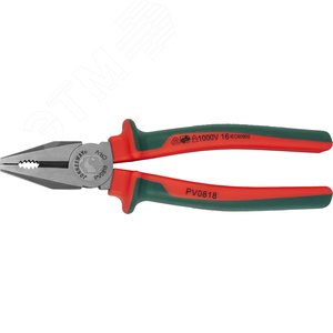 Изображение товара Пассатижи диэлектрические с двухкомпонентными рукоятками, 200 мм (шт)