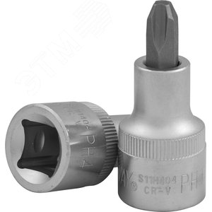 Изображение товара Насадка торцевая 1/2''DR с вставкой-битой крестовой, РН4, 55 мм (шт)